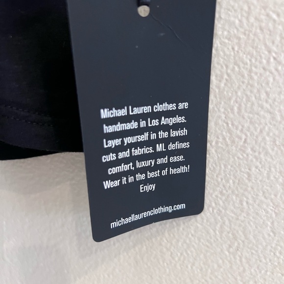 Michael Lauren Radford Open Shoulder Dress in Black NWT X Small - Picture 6 of 8